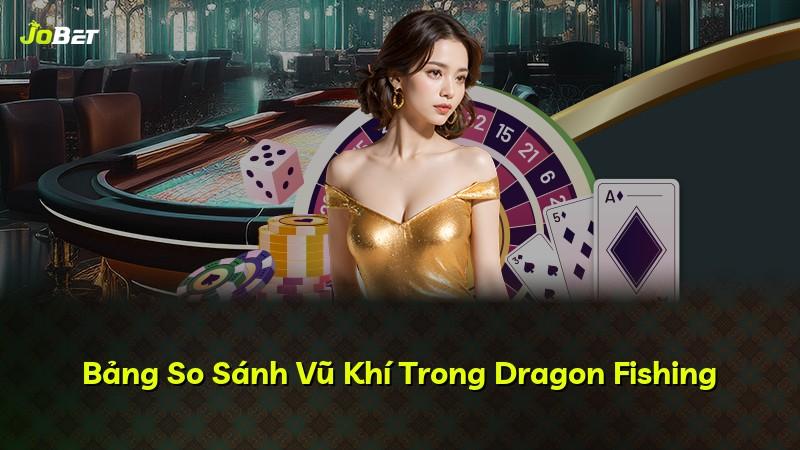 Bảng So Sánh Vũ Khí Trong Dragon Fishing